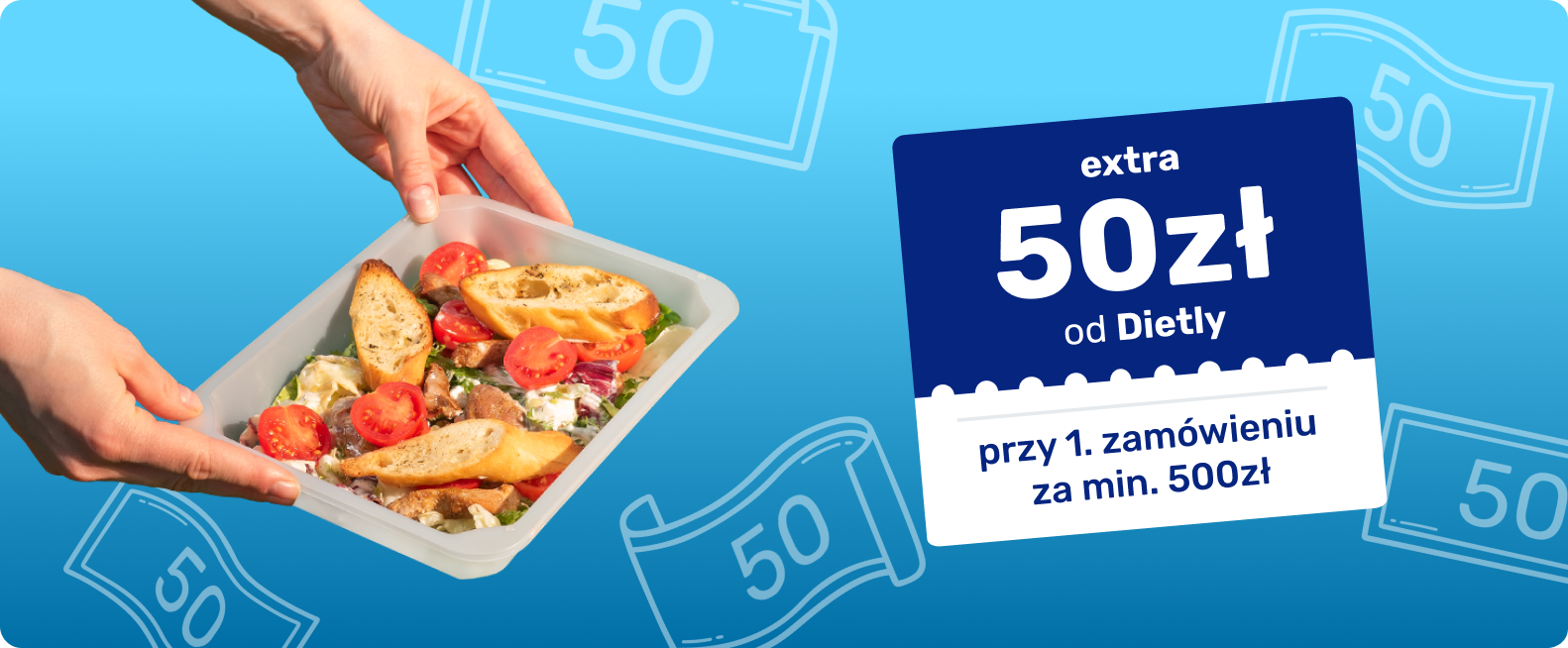 extra 50 zł zniżki od Dietly